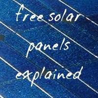 free solar panels explained